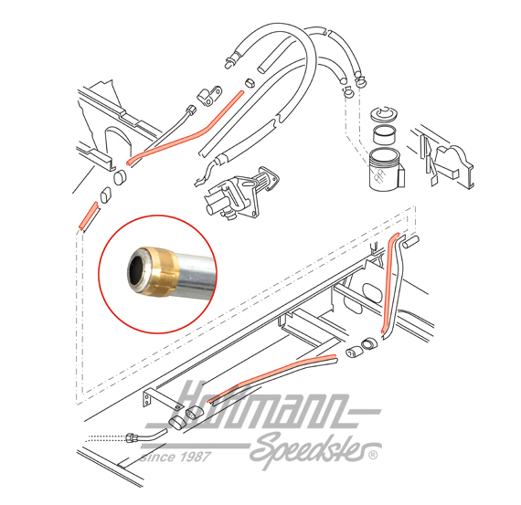 Return pipe, power steering, rear, Diesel | 251 422 857 C | 330-4292