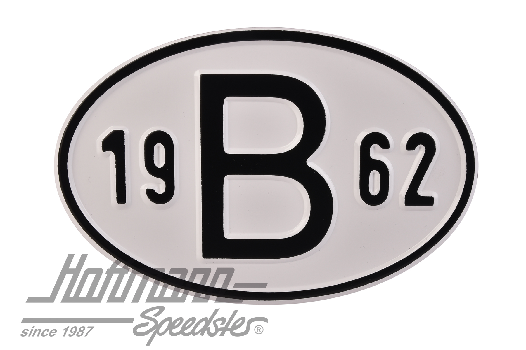 Nationality plate "B", alu, with year 1962 |  | 020-2397-62