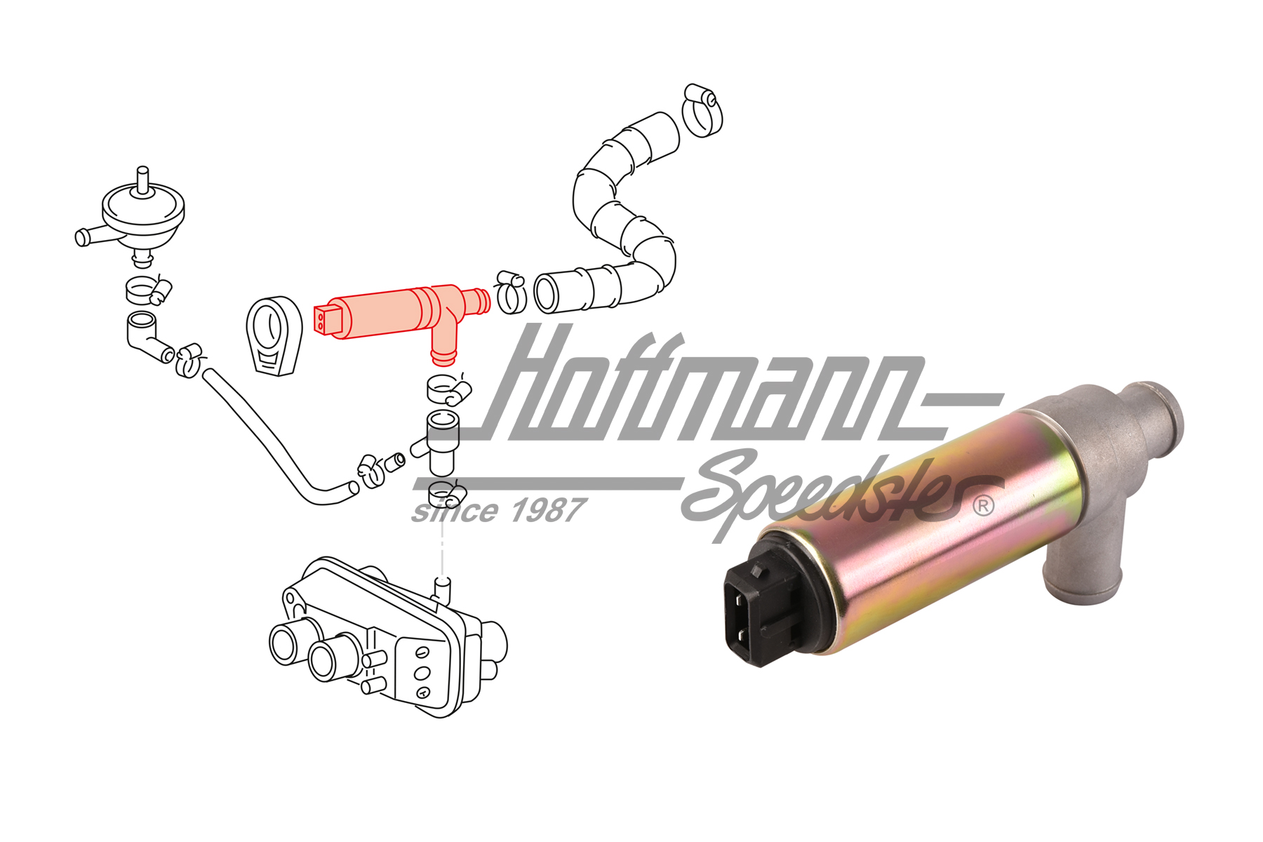 Control valve, idle stabilization | 025 906 457 A | 340-4520