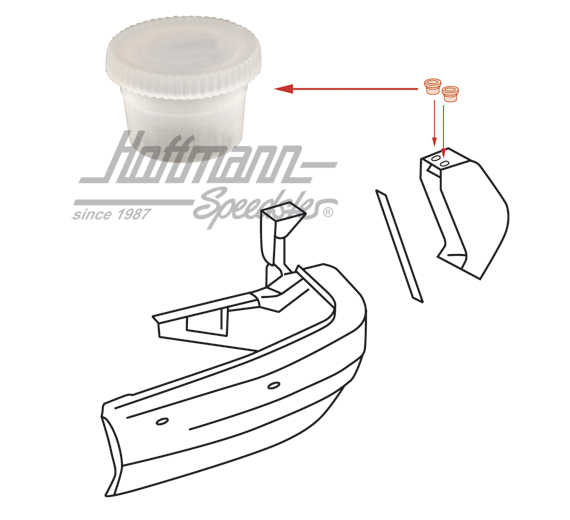 Plug, bumper guard, rear                                                                            