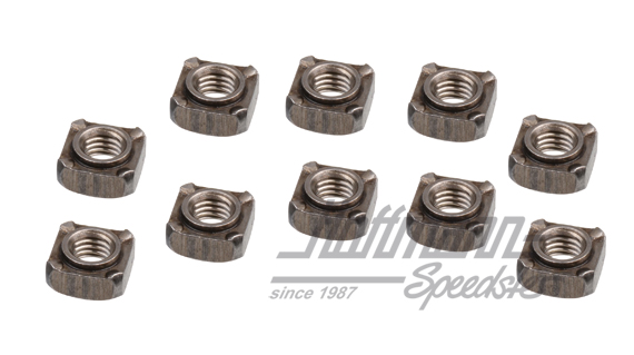 Weld on nut, square nut M8 (10 pieces) |  | 050-1459-18