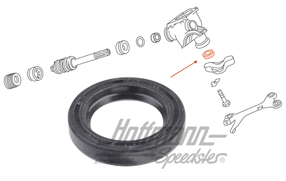 Shaft seal ring, steering-roller shaft, 8.61- | 311 415 297 | 020-4300-84