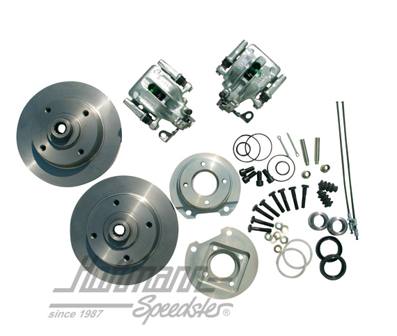 Rear axle disc brake kit, 4-holes/130mm, swing axle | BA KER 3 HP | 020-3907