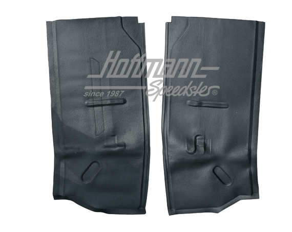 Rubber mats, wheel house, Bus T1, front, black | 234 863 665 BBK | 098-0000-55