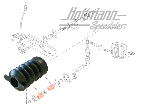 Boot, shift lever, rear, 87- | 251 711 167 F | 315-1530-20