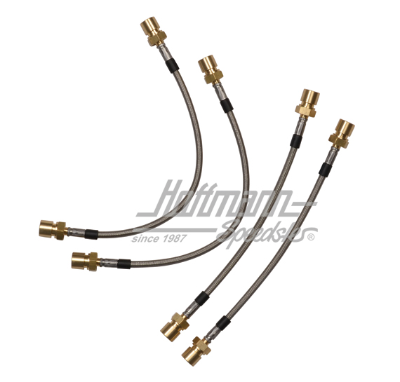 Brake hose set "Stahlflex", 914/4                                                                   