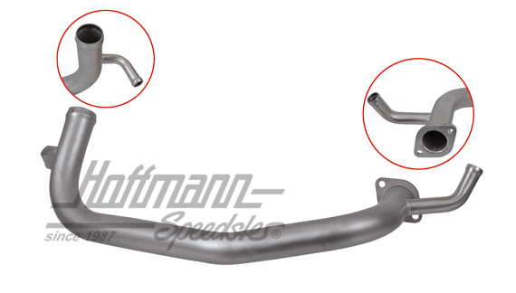 Water pipe, water pump/thermostat housing, stainless | 025 121 081 G  Edelstahl | 307-4024-05