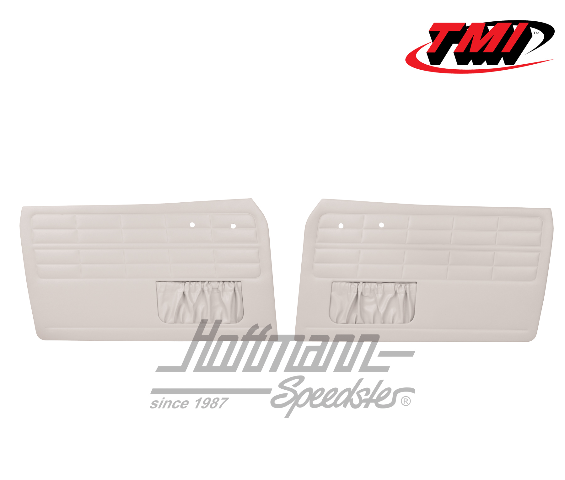 Door panels, Karmann Ghia, -7.63, white | 10-1504-20 | 066-0020-00