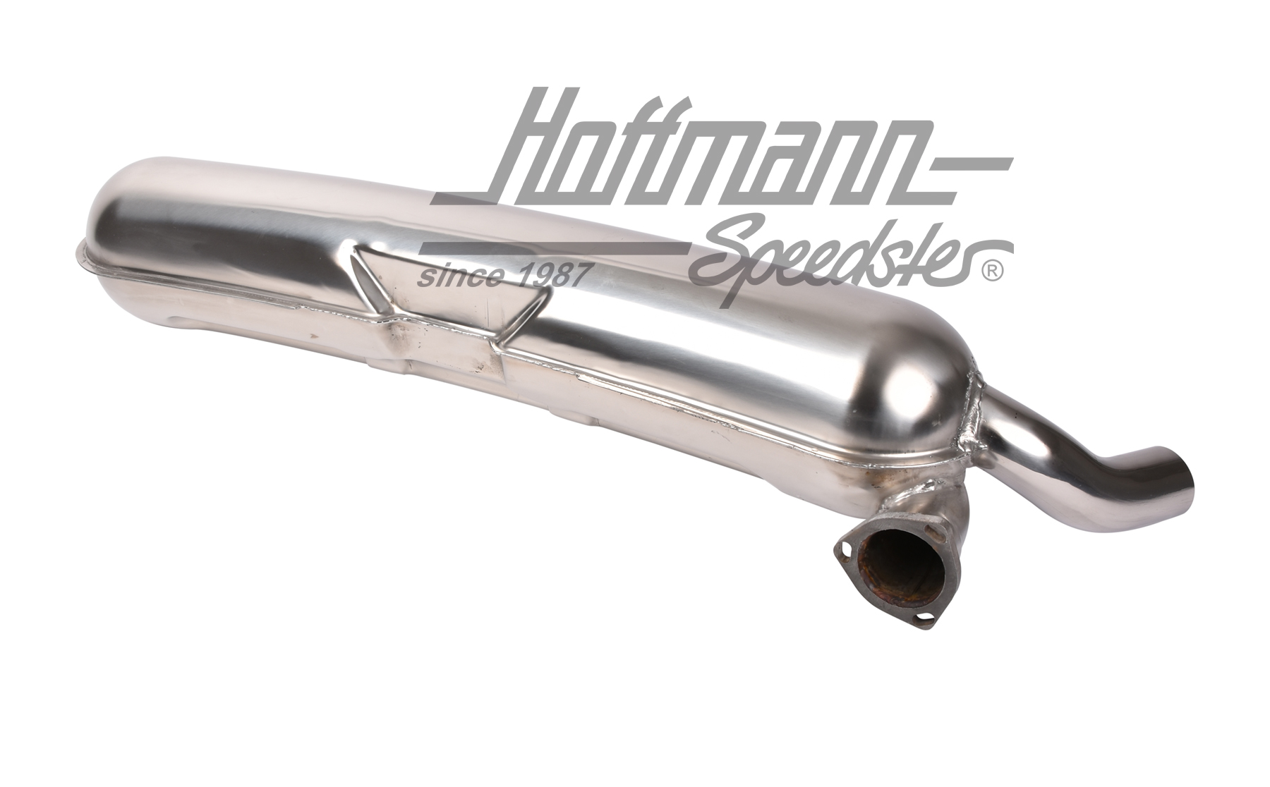 Exhaust, stainless steel, 1x60mm, 75-89                                                             