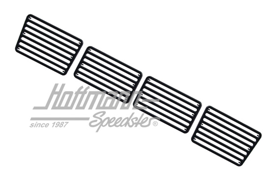 Engine-hood trim grill, 4-pieces, black | 20079 | 020-2038