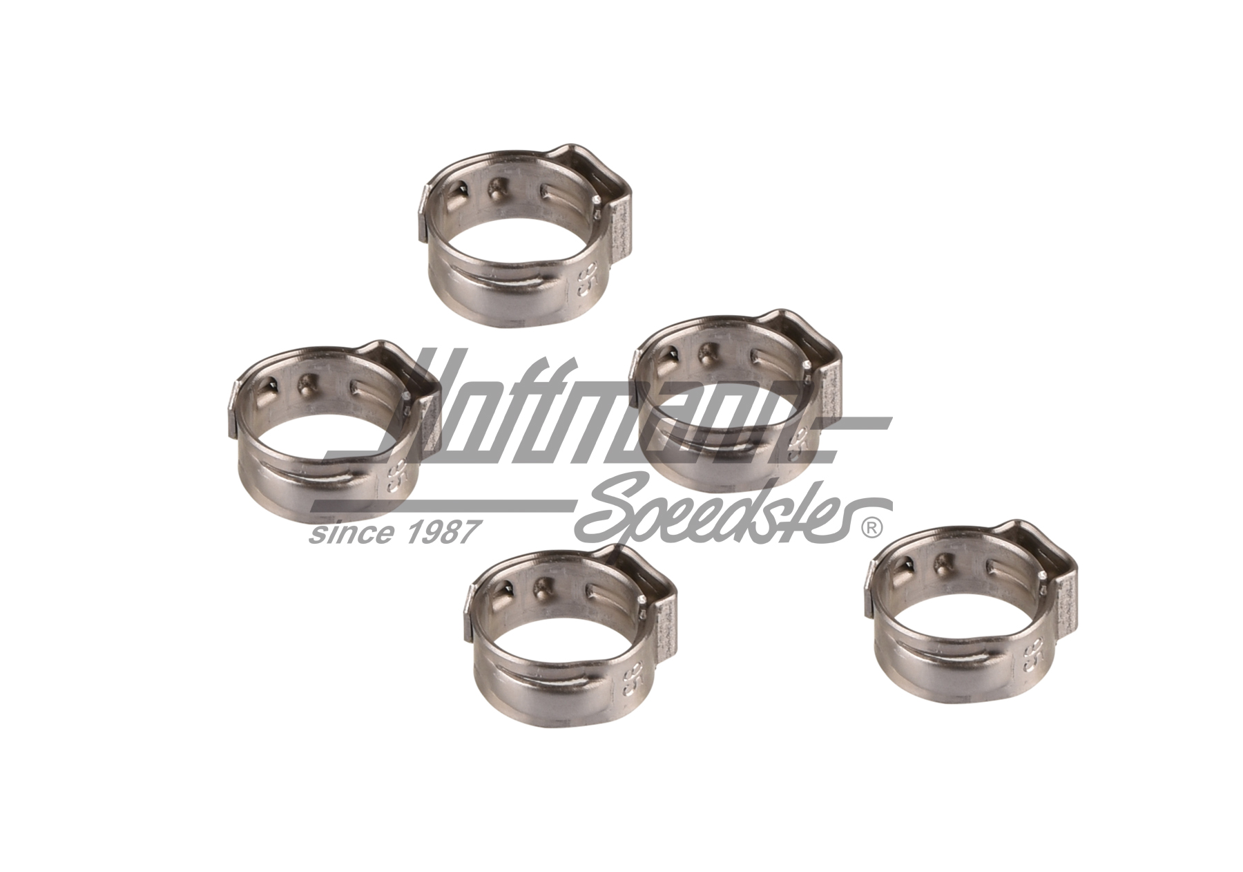 Single-ear clamps, adjustable, 7.8-9.5mm                                                            