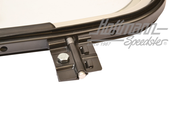 Vent window, complete, Bus T2, chromed, left                                                        