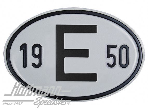 Nationality plate "E", alu, with year 1950 |  | 020-2403-50
