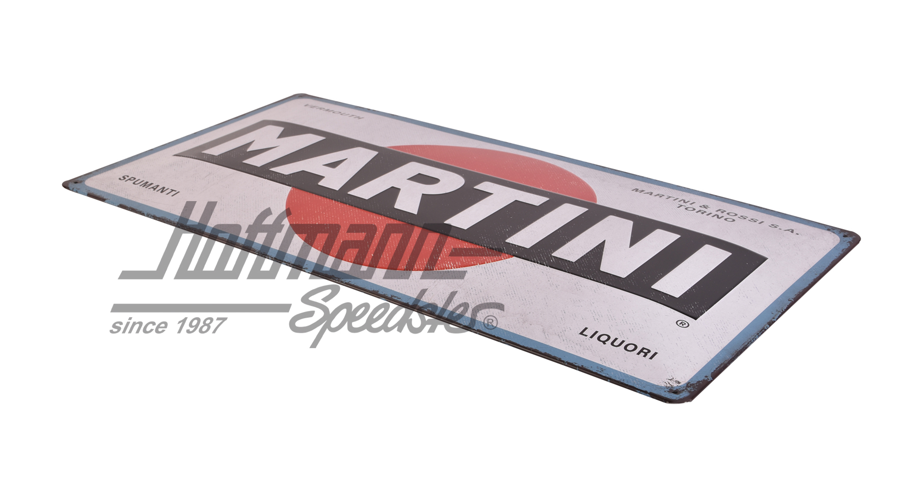 Metal sign, Martini Logo White                                                                      