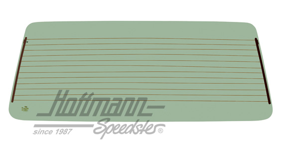 Rear window, heatable, Bus T3, green | 253 845 501 B | 380-0360