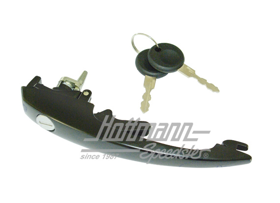 Door handle, 8.67-, lockable, black | 113 837 205 H | 020-2462-05