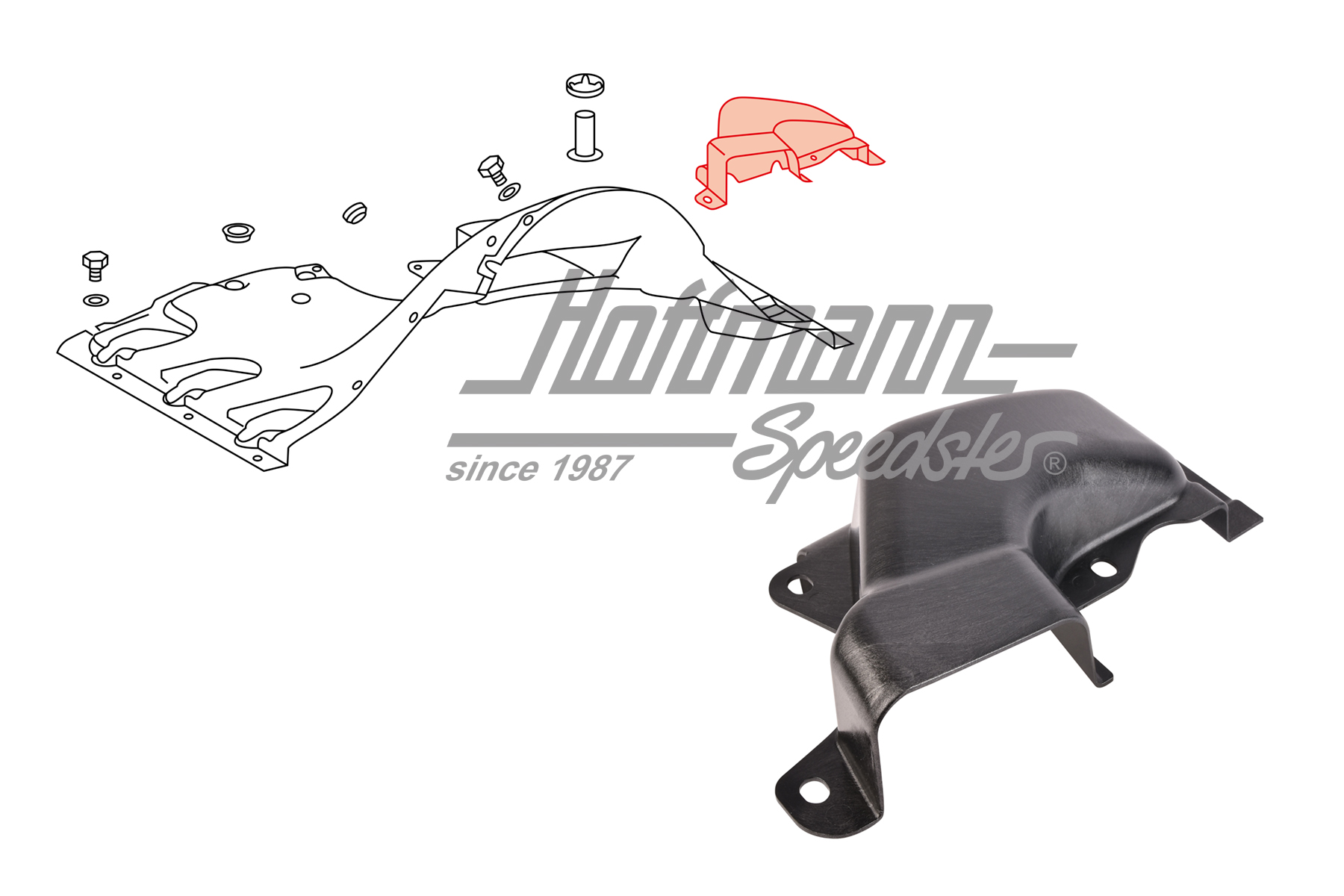 Airflow, oil cooler, 911/914/6, 70-89 | 911 106 406 01 | 530-4008-60