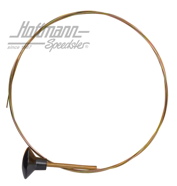 Hood release cable, front/rear, black | 141 827 531 B Black | 066-1300-04