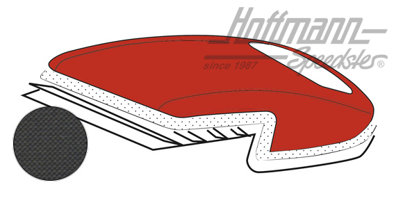 Convertible top, 12.68-, PVC-material, black |  | 060-4021-10