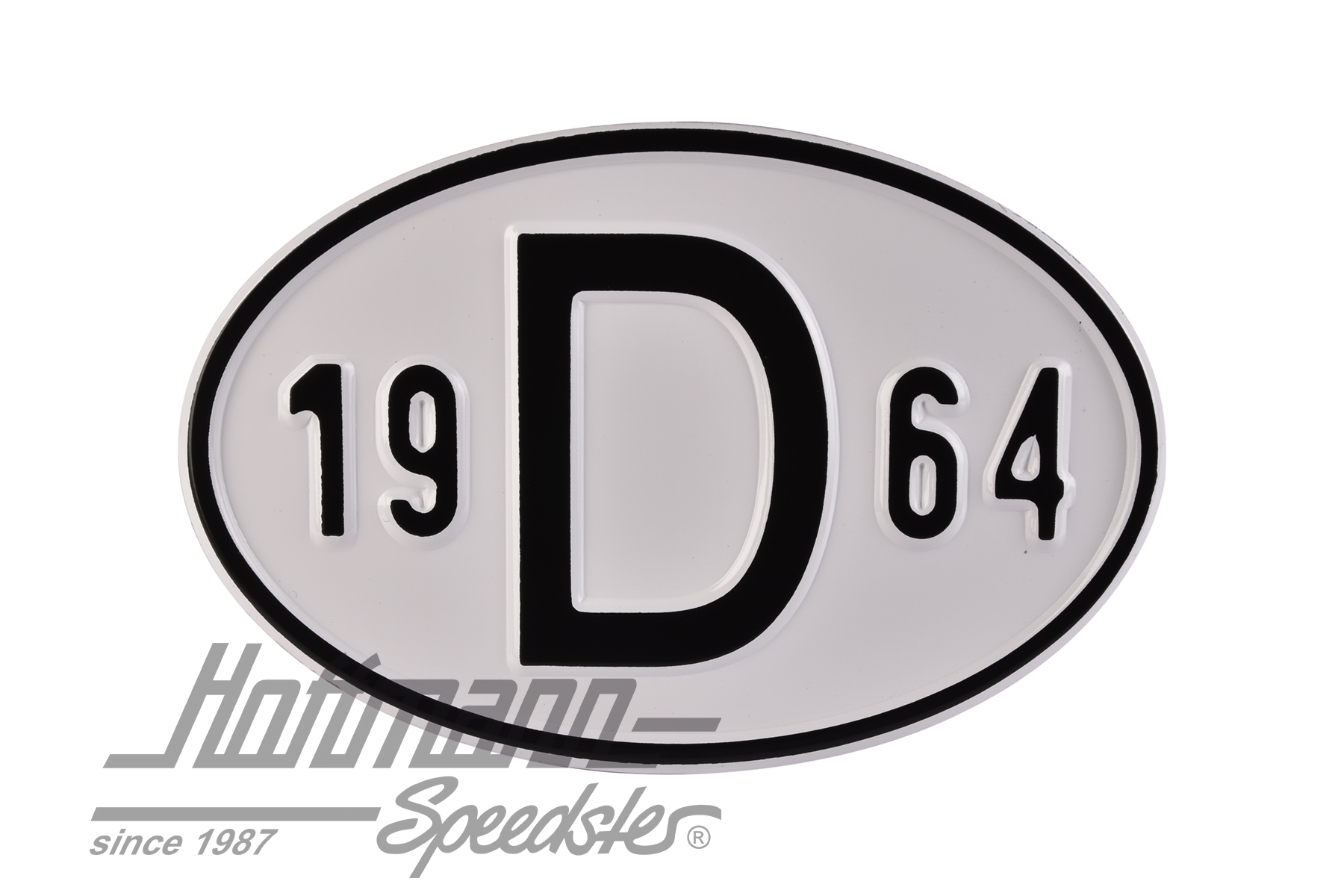 Nationality plate "D", alu, with year 1964 |  | 020-2396-64