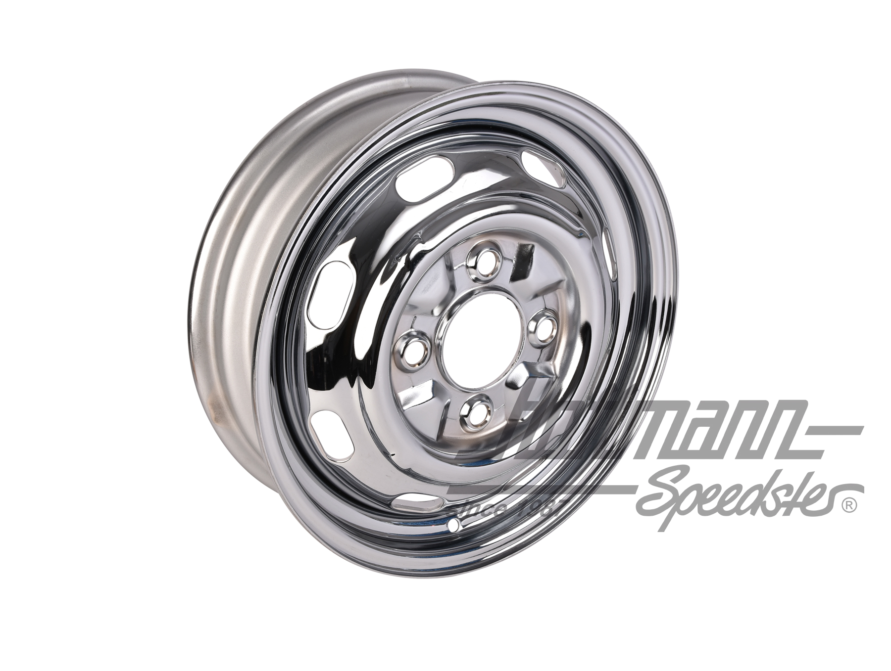 Chrome wheel "Standard", 4.5x15, ET/offset 45 | VW 34C | 070-8028