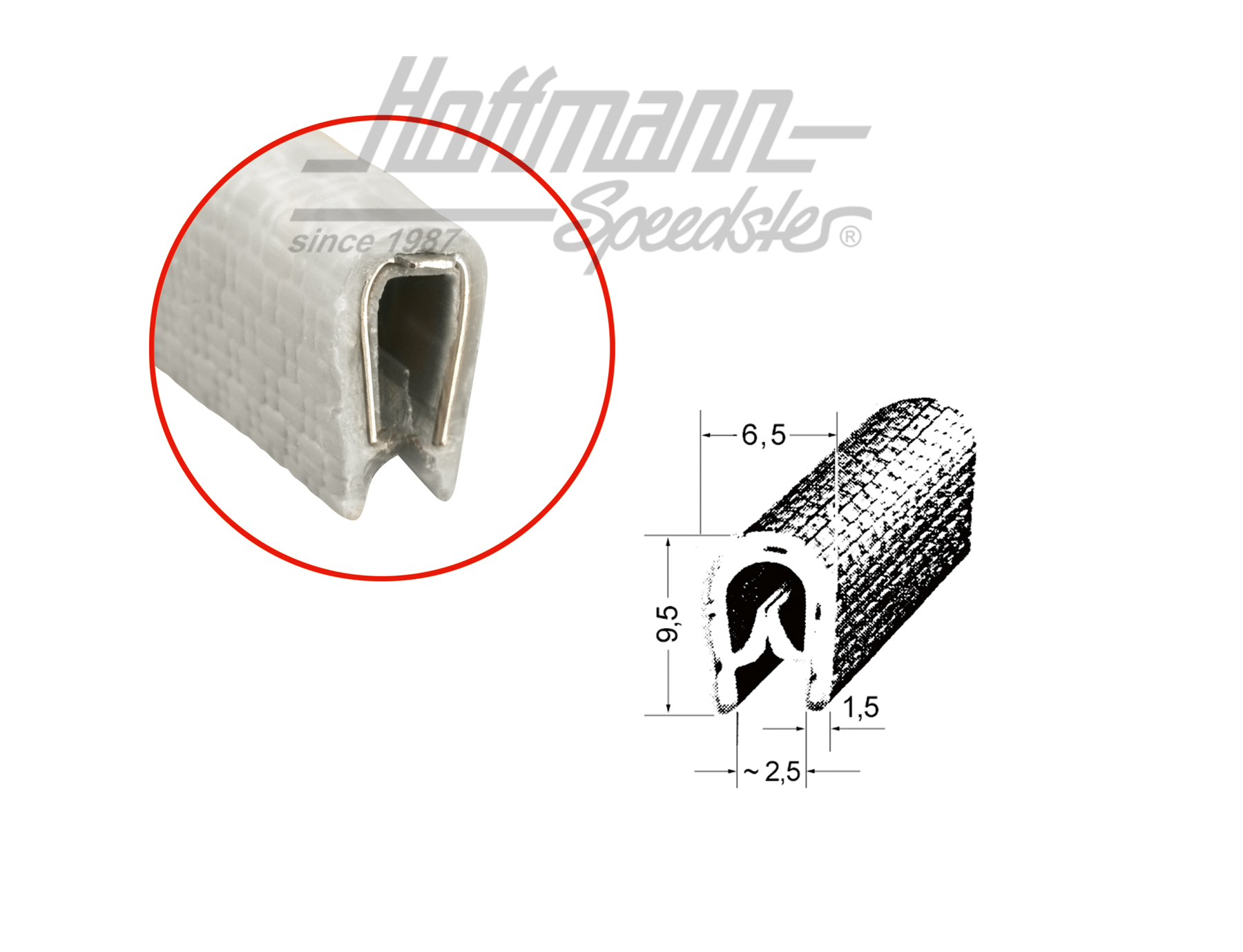 Edge protection profile, small-sized, white | --- --- --- | 020-5246-10