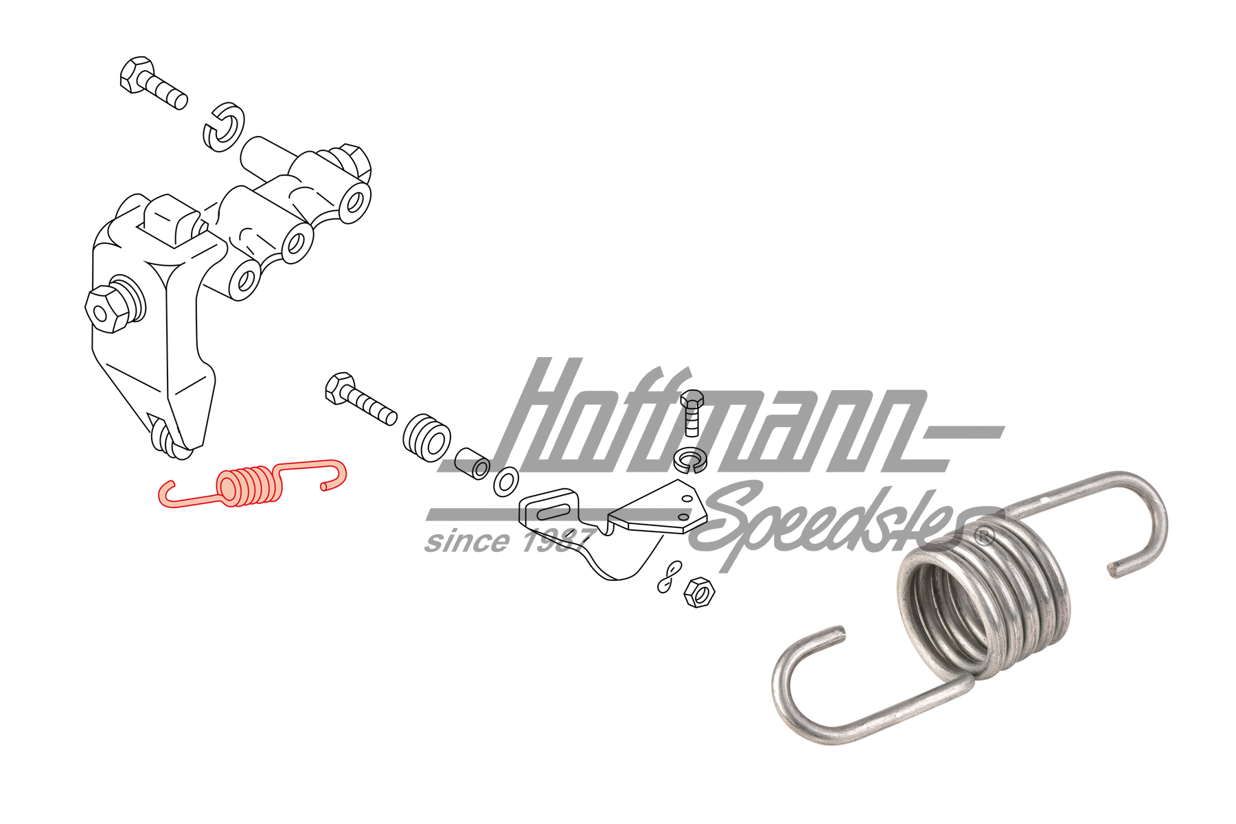 Spring, brake-power regulator
, Golf 1 | 171 612 339 | 160-2810