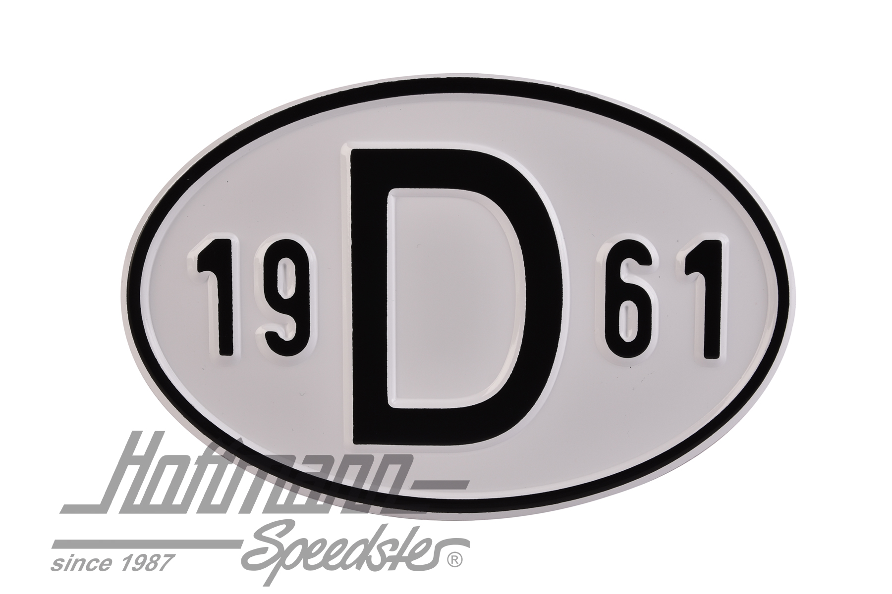 Nationality plate "D", alu, with year 1961 |  | 020-2396-61