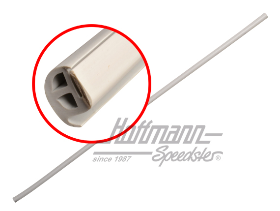 Beading, roof frame over sliding door, white | 253 843 196 A | 090-6142-07