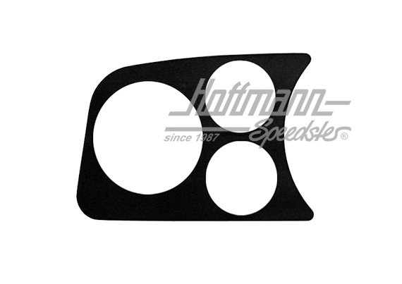 Trim grill, left, 2x52/1x80, black | --- --- --- | 010-2801-05