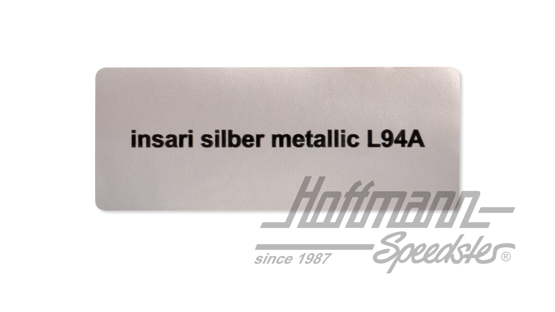 Sticker, colour number L94A, inari silver metallic                                                  