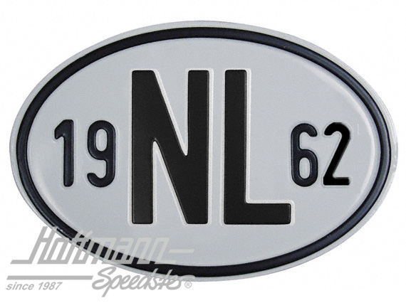 Nationality plate "NL", alu, with year 1962 |  | 020-2391-62