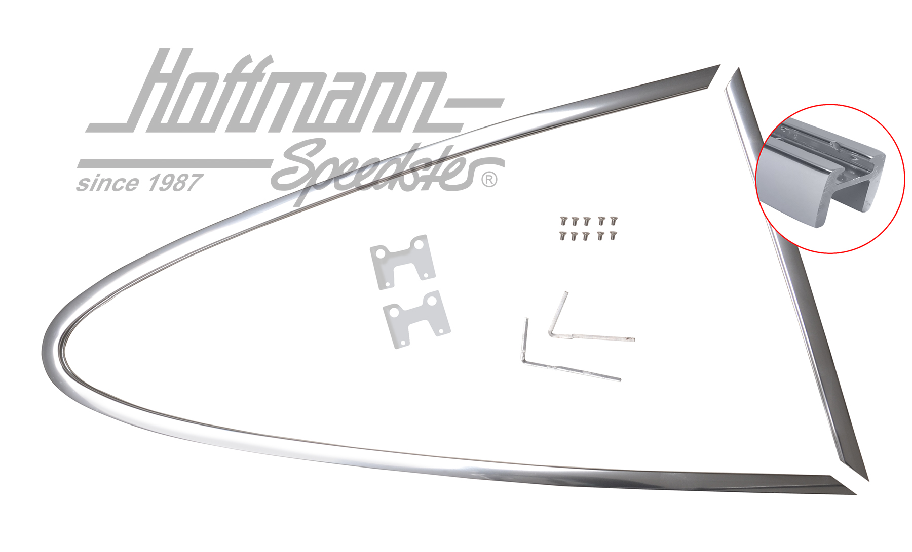 Frame, pop-out window, 68-77, right | 901 543 016 25 | 512-0217-12