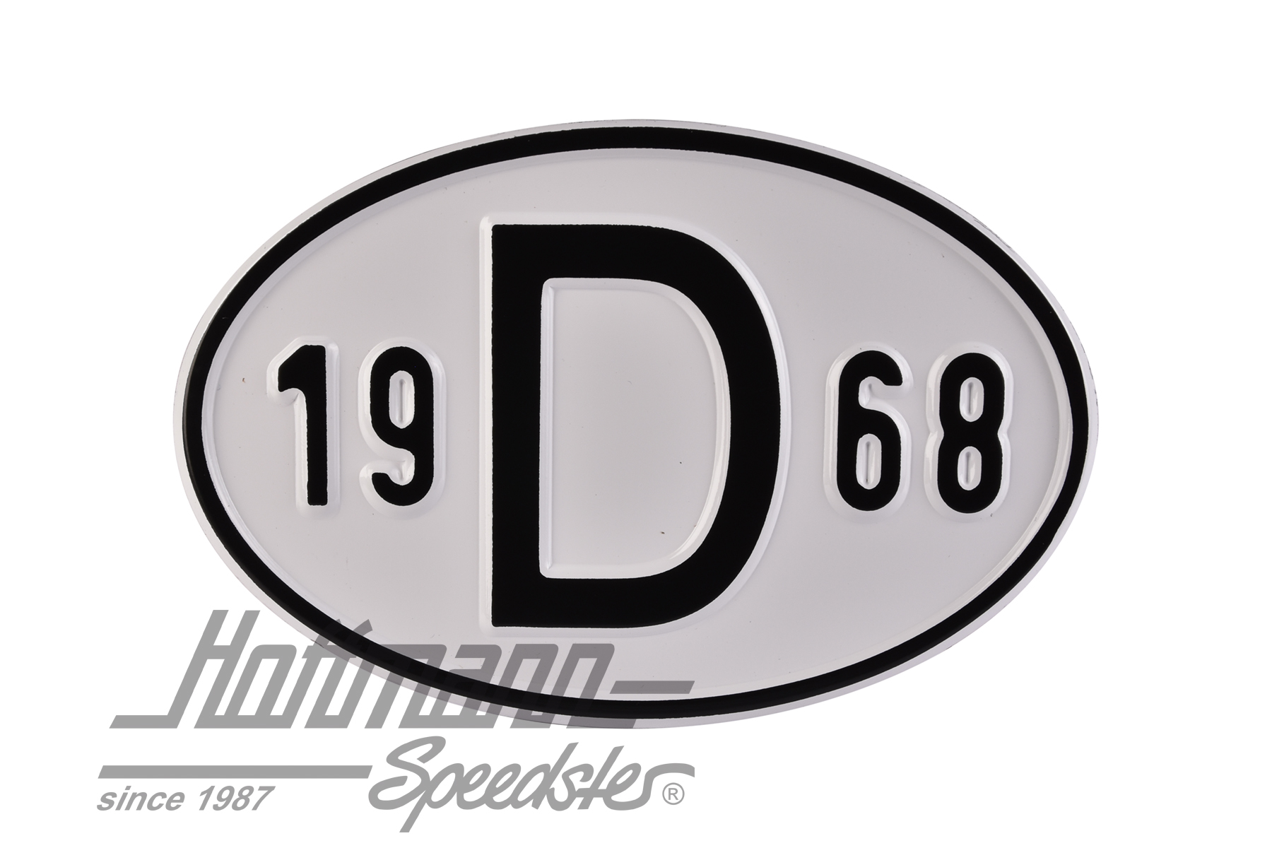 Nationality plate "D", alu, with year 1968 |  | 020-2396-68