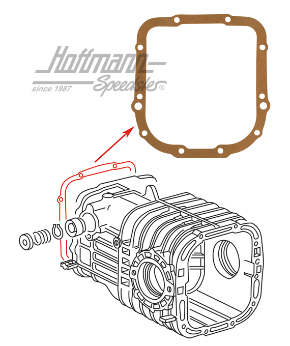 Gasket, gearbox housing / end bracket                                                               