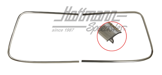 Ornamental frame, aluminium, front window, .66-.74 | 143 853 305 A | 060-6012