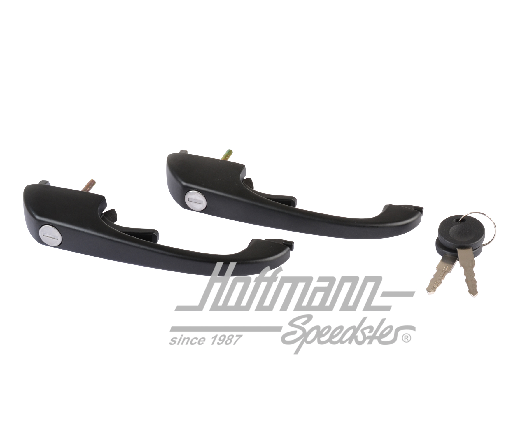 Door handles, Bus T3, lockable, black, | 251 837 205 | 370-3225-05