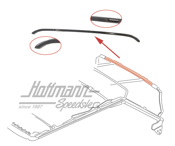 Bow, rear, Golf 1 Convertible | 155 871 093 A | 180-3900