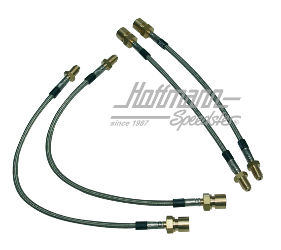 Brake hose set "Stahlflex", Porsche 356 B/C | ------------ | 510-2010