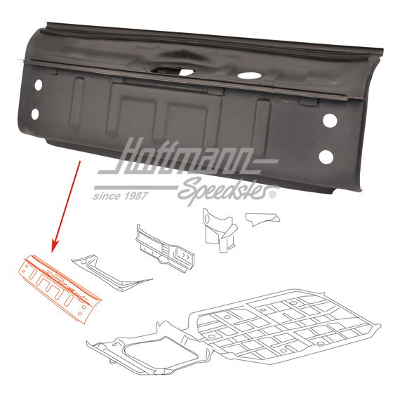 Transverse wall, front, .68-.73 | 901 501 031 21 | 590-0190-10