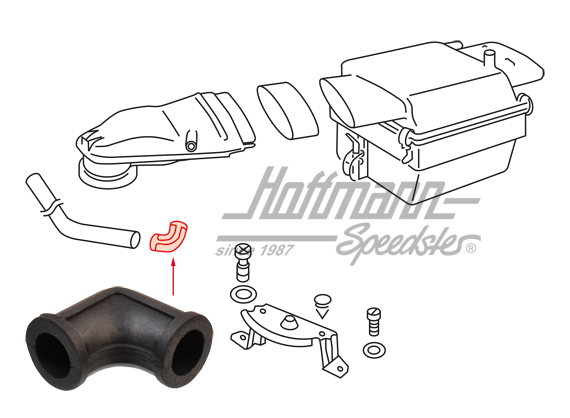 Connecting hose, CO-setting | 021 129 639 | 092-0855-20