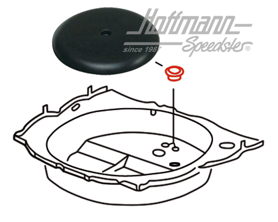 Closure cap, spare-wheel pan, Ø40mm | 311 867 235 01C | 020-5297-06