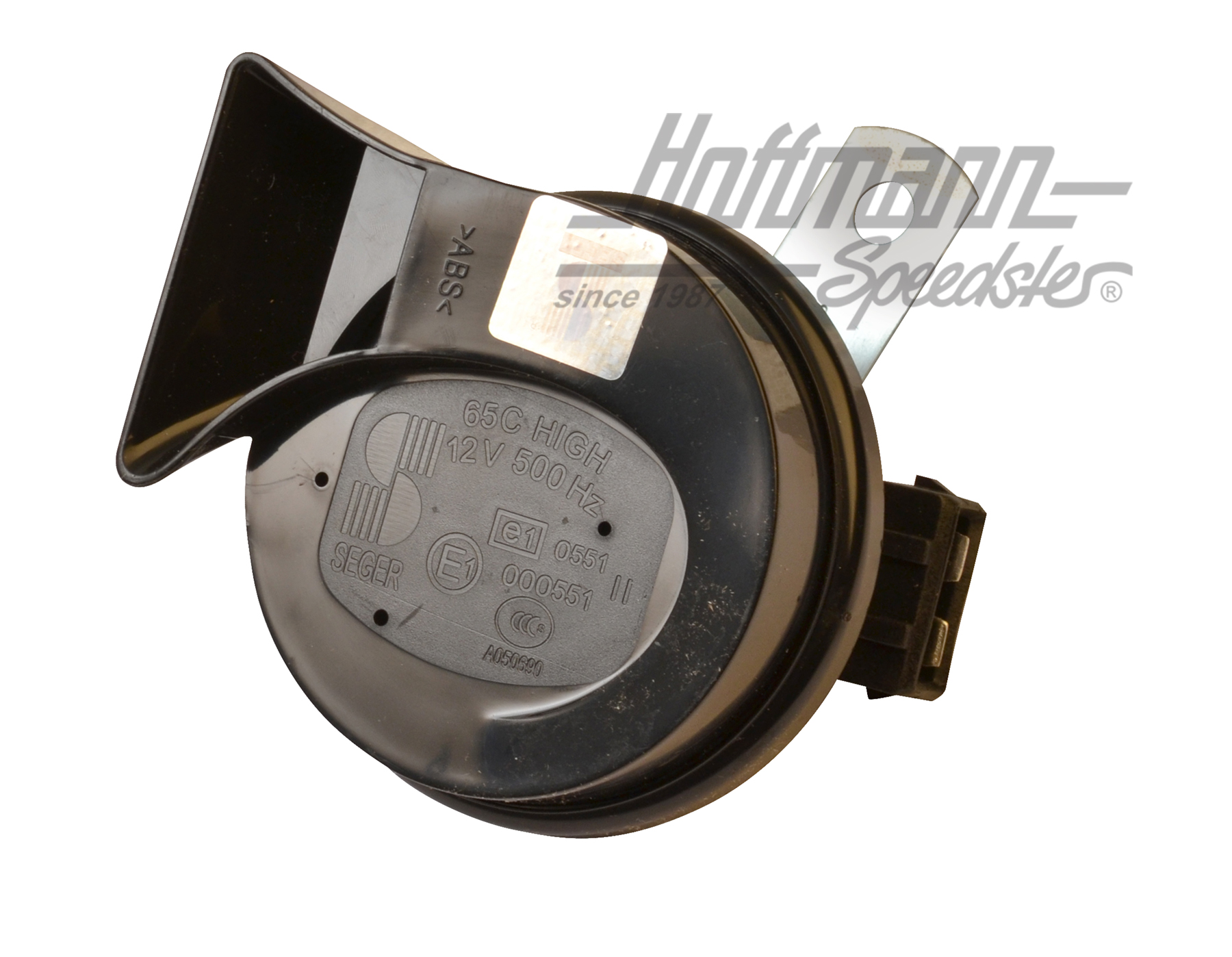 Electric fanfare horn, black, high-frequency 500HZ | 65CI1200A | 200-8053-10