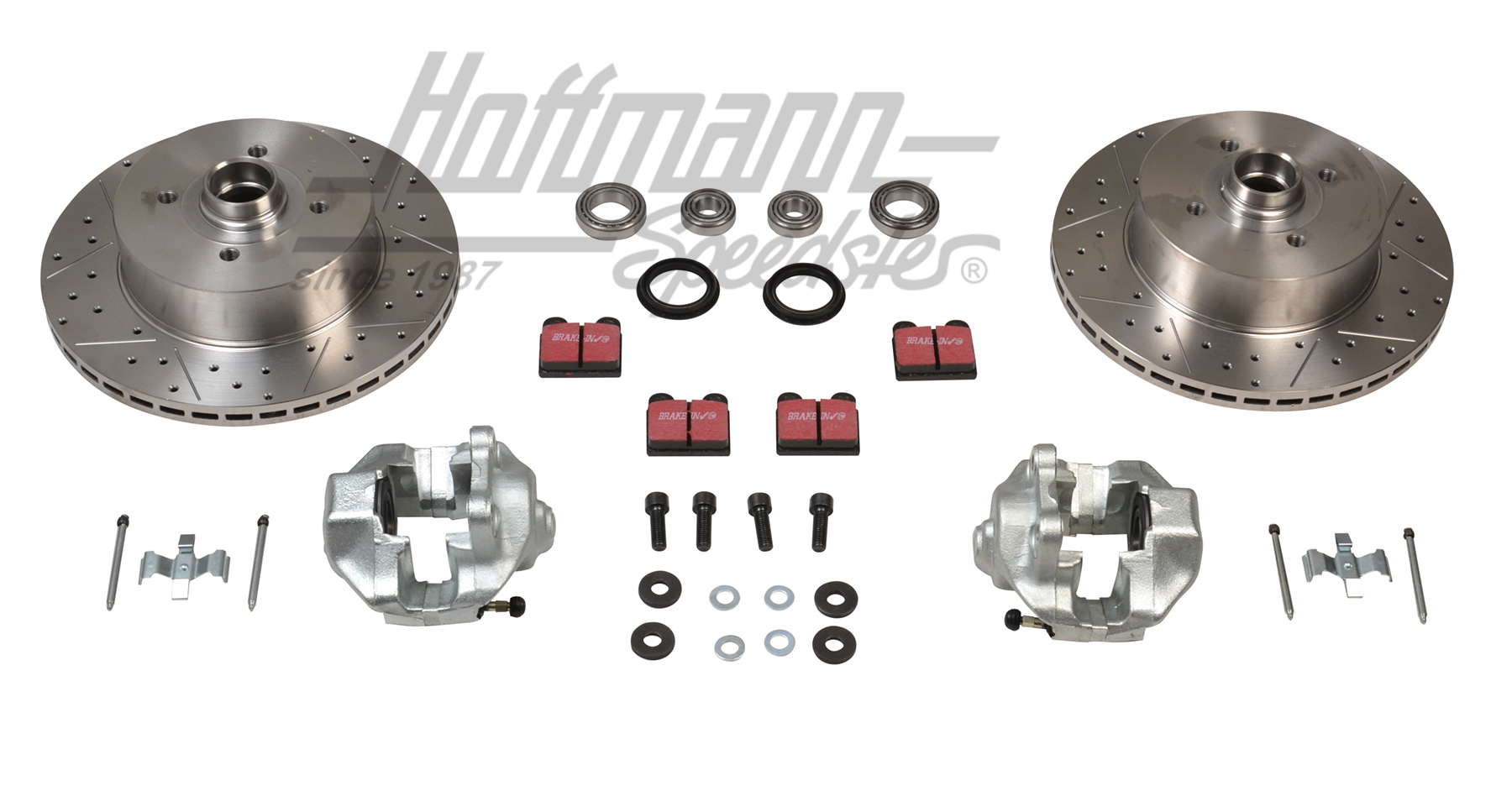 Inner ventilated brake kit, perforated / louvered, 4-holes/100mm | BA KER 22 VA | 020-3903-04