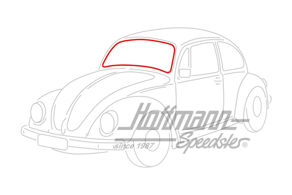 Front window seal, -7.57 | 113 845 121 A | 020-5526