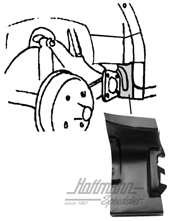 Repair panel, inner rear wing, front part, right | --- --- --- | 050-2352