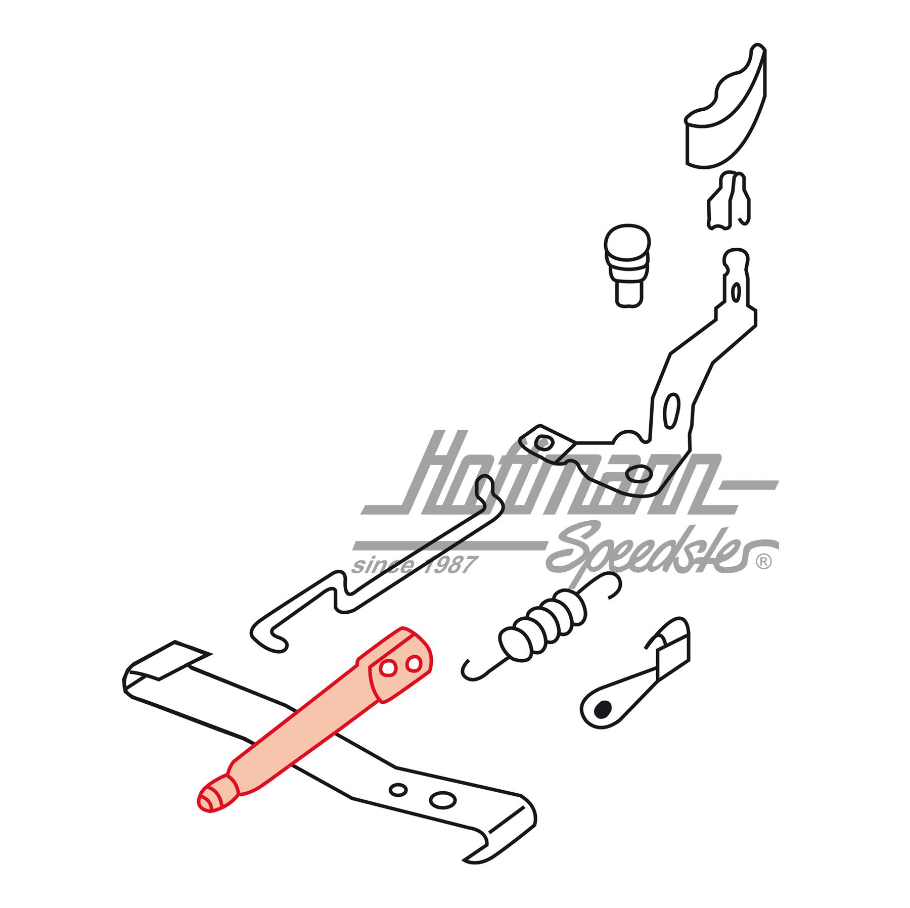 Locking bolt, seat adjustment, 8.72-7.75                                                            