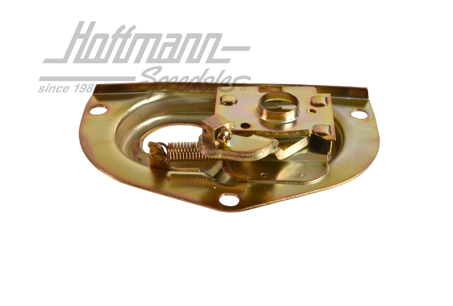 Base, front-hood lock, 65-73, yellow                                                                