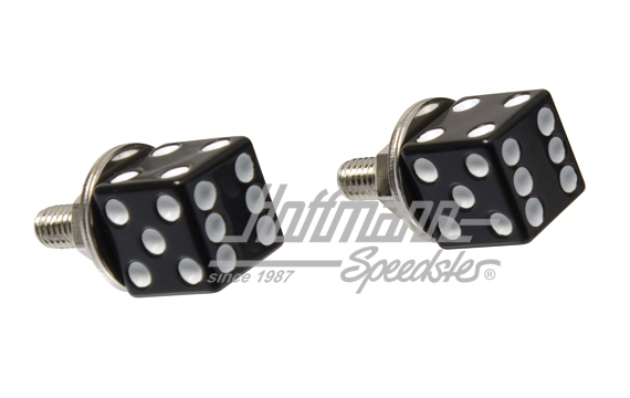 License-plate mounting, dice, black | 507-BK | 200-7510-14
