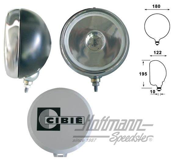 Cibié Oscar, full beam headlight (point-scattering) | 67682 | 020-4442-01